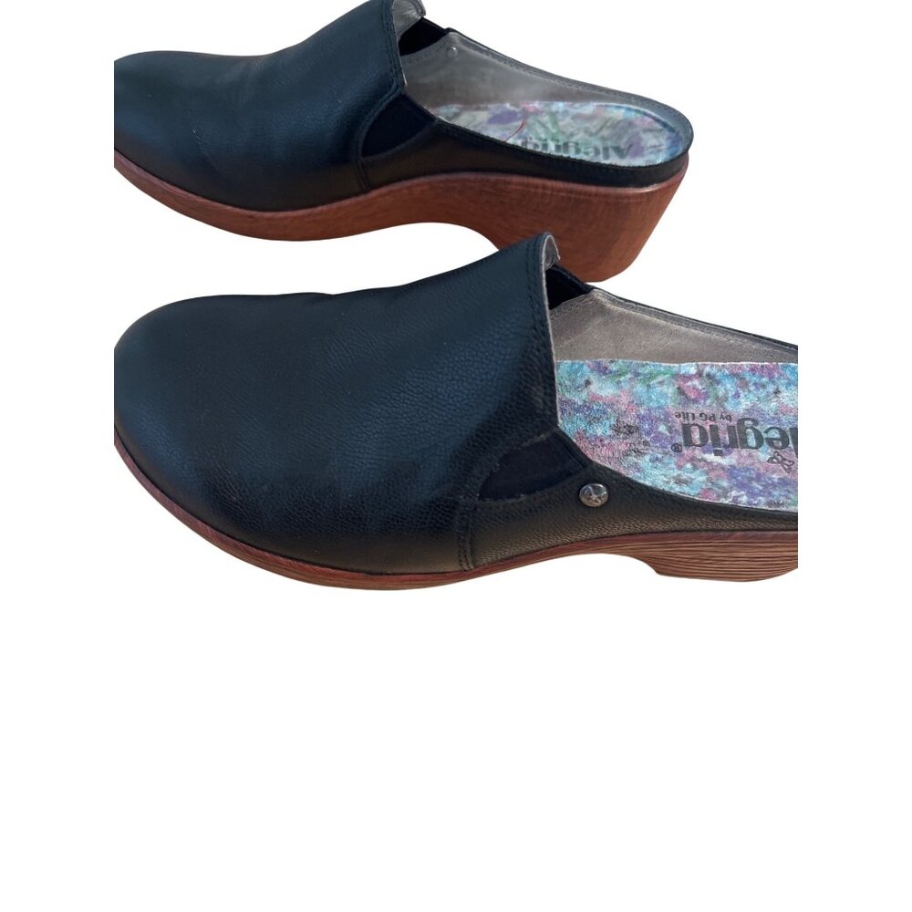 Alegria sereniti black mules clogs slip-on size 41 10 - Picture 3 of 7